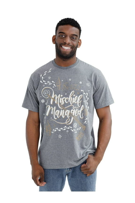 Matching Family T-Shirt Mens Mischief Managed Large