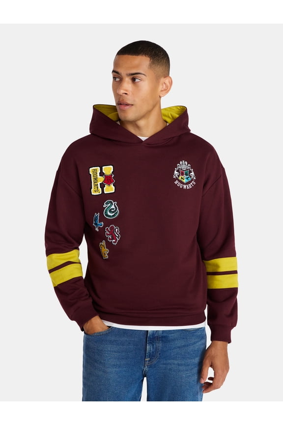 Men's & Big Men's Crest Houses Graphic Hoodie, Sizes S-3XL