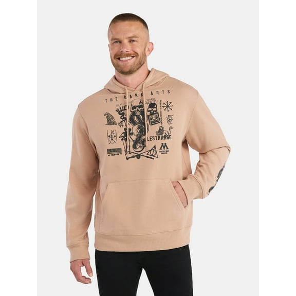 Harry Potter Men's and Big Men's Dark Arts Graphic Hoodie, Sizes S-3XL