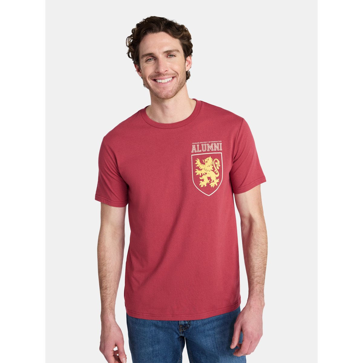 Men's and Big Men's Gryffindor Alumni Graphic Tee with Short Sleeves, Sizes S-3XL