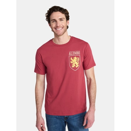 Harry Potter Men's and Big Men's Gryffindor Alumni Graphic Tee with Short Sleeves, Sizes S-3XL
