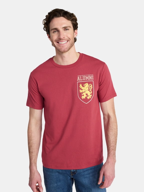 Men's and Big Men's Gryffindor Alumni Graphic Tee with Short Sleeves, Sizes S-3XL