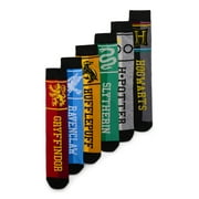 Harry Potter Men's Crew Socks, 6-Pack, Shoe Sizes 8-12