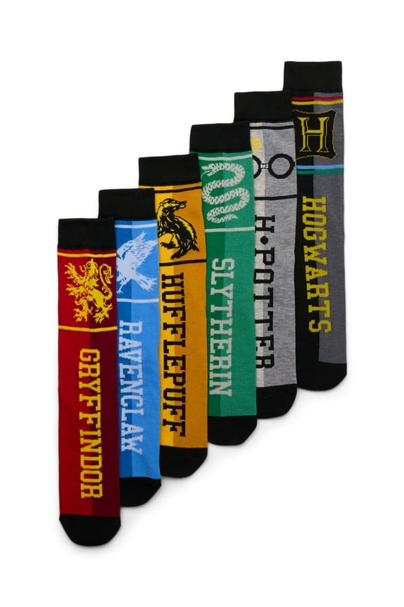 Men's Crew Socks, 6-Pack, Shoe Sizes 8-12