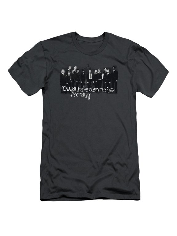Harry Potter Men's Da Squad Slim Fit T-shirt Charcoal