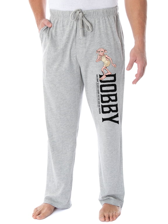 Harry Potter Men's Dobby The Elf Character Loungewear Sleep Pajama Pants