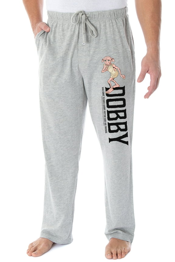 Harry Potter Men's Dobby The Elf Character Loungewear Sleep Pajama Pants