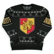 SEVEN TIMES SIX Harry Potter Men's House Crests Ugly Christmas Sweater - Gryffindor, Slytherin, Ravenclaw, Hufflepuff Available