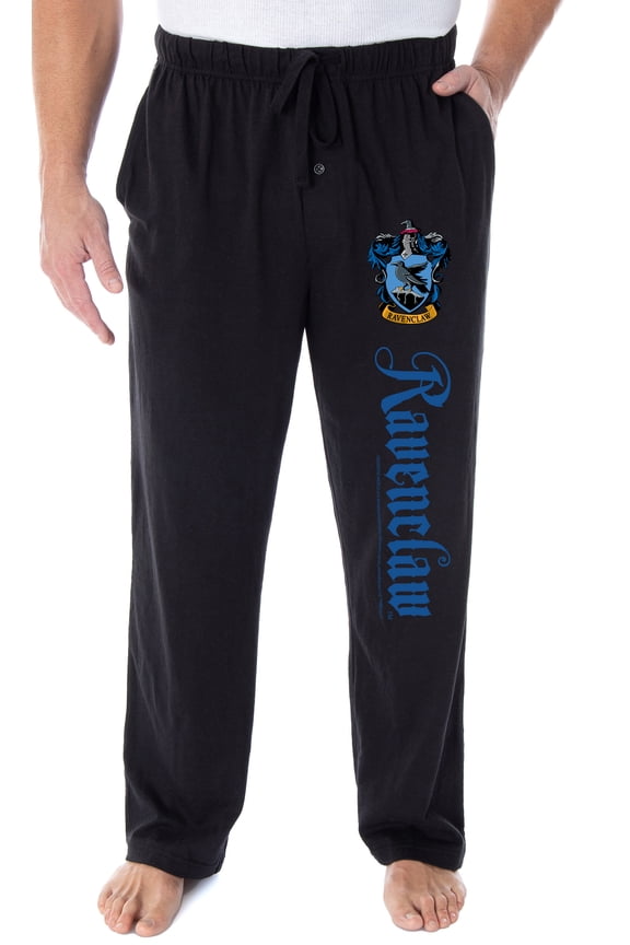 Harry Potter Men's Hogwarts Castle School House Crest Pajama Pants - 5 Styles