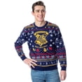 thumbnail image 1 of Harry Potter Men's Hogwarts Happy Christmas Ugly Holiday Knit Sweater, 1 of 3