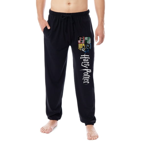 Harry Potter Men's Hogwarts House Crest Sleep Lounge Pajama Pants