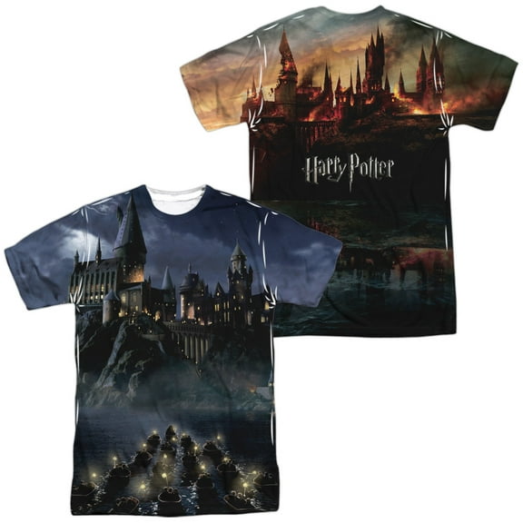 Men's Harry Potter Hogwarts Sublimation T-shirt Medium White