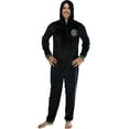 thumbnail image 1 of Harry Potter Men's Hooded One-Piece Hogwarts Houses Pajama Union Suit - Hufflepuff Gryffindor Slytherin Ravenclaw, 1 of 5