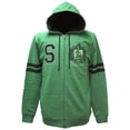 thumbnail image 1 of Harry Potter Men's Slytherin Varsity Green Zip Up Hoodie (Small), 1 of 2