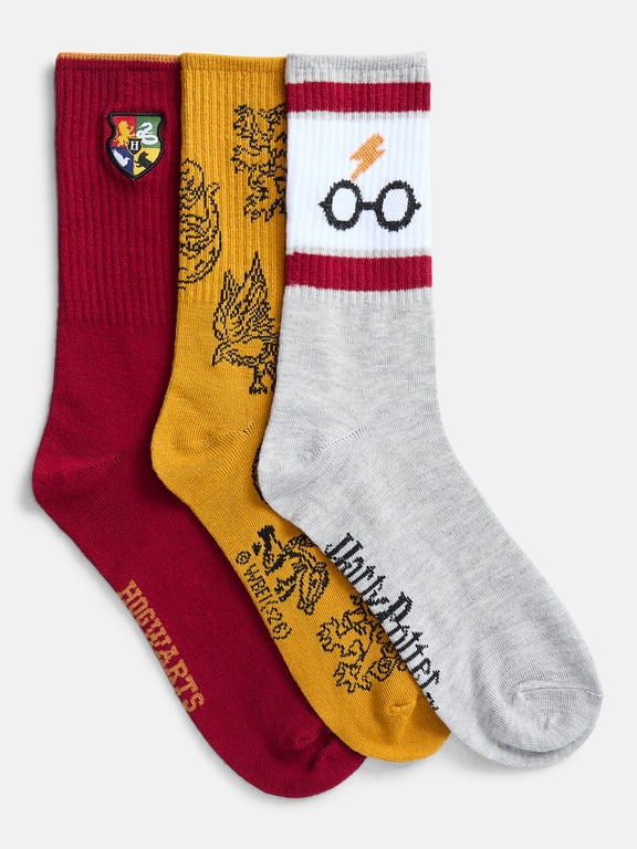 Men's Crew Socks, 3-Pack, Shoe Sizes 8-12