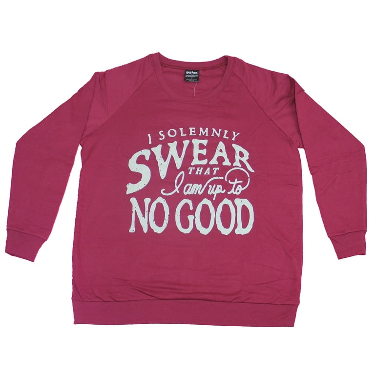 Harry Potter Mens Crewneck Sweatshirt I Solemnly Swear Up To No Good 3X Large Walmart