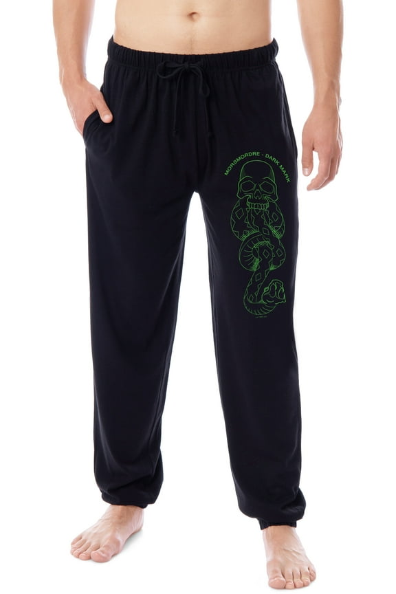 Harry Potter Mens' Death Eaters Dark Mark Sleep Jogger Pajama Pants