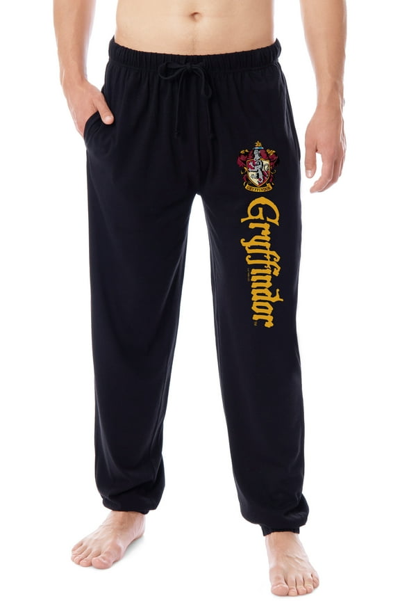 Harry Potter Mens' Hogwarts All Houses Sleep Jogger Pajama Pants