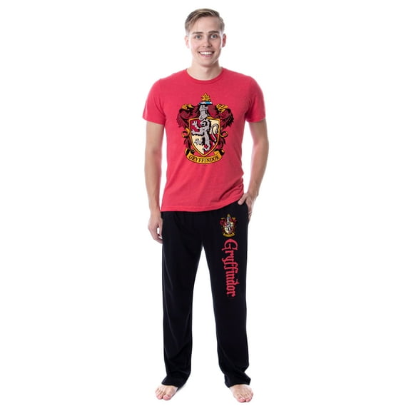 Harry Potter Mens' Hogwarts All Houses Sleep Pajama Set