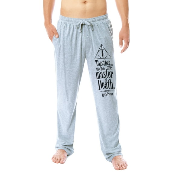 Harry Potter Mens' Wizarding World Deathly Hallows Sleep Pajama Pants
