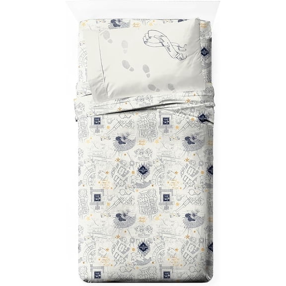 Harry Potter Merry Marauders 3 Piece Twin Size Sheet Set