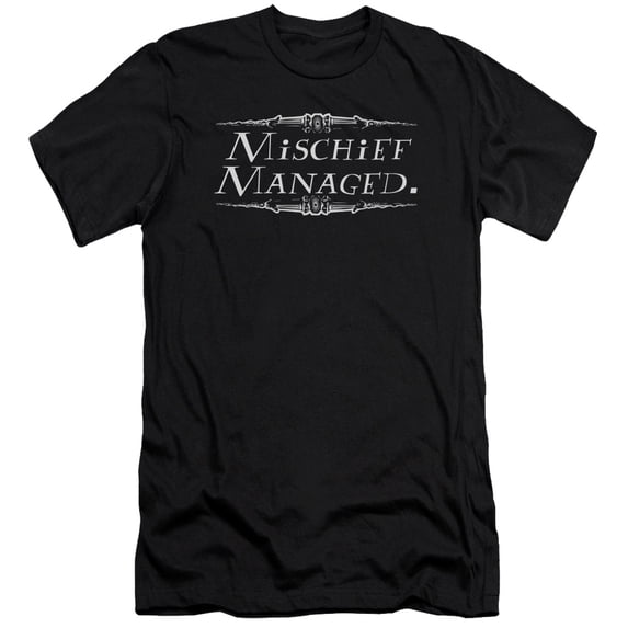 Harry Potter Mischief Managed S/S Adult 30/1 T-Shirt Black