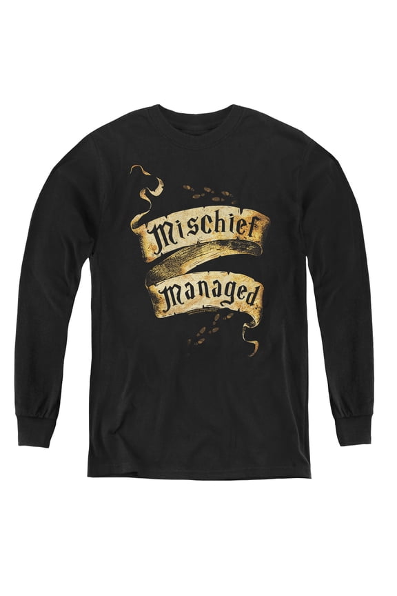 Harry Potter - Mischief Managed - Youth Long Sleeve Shirt - Large