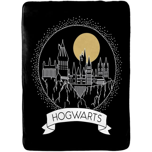 Harry Potter Hogwarts Moonrise 60 x 90 Blanket