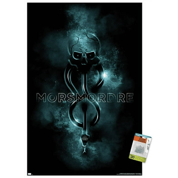 Harry Potter - Morsmordre Magic Wall Poster with Pushpins, 22.375" x 34"