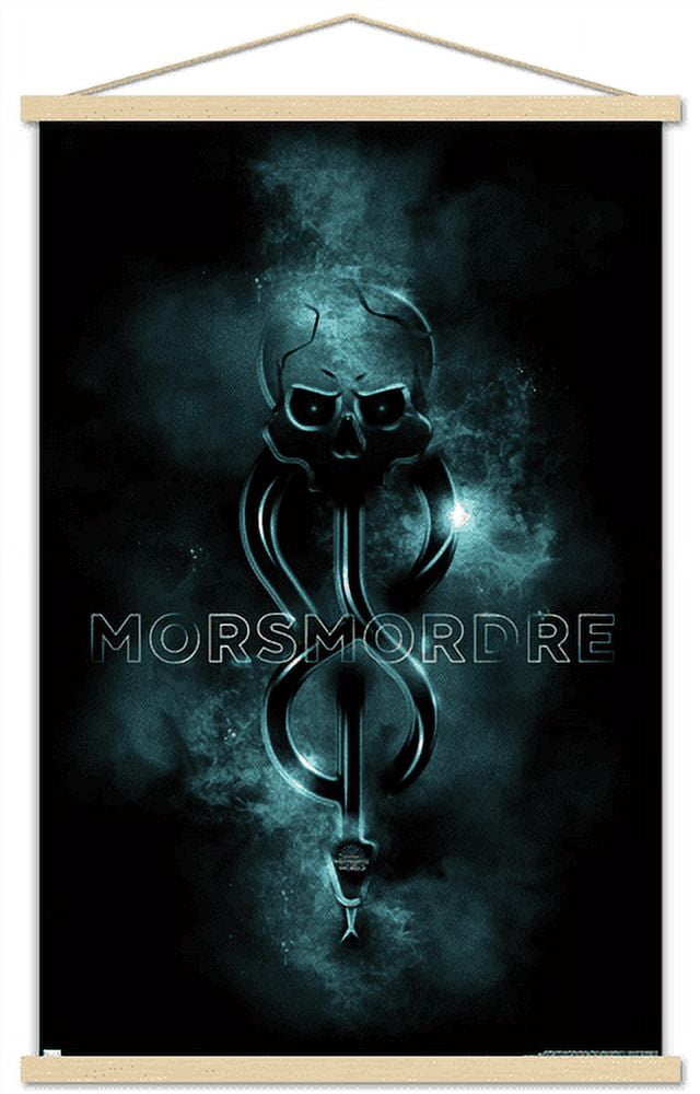 Harry Potter - Morsmordre Magic Wall Poster with Wooden Magnetic Frame, 22.375" x 34"