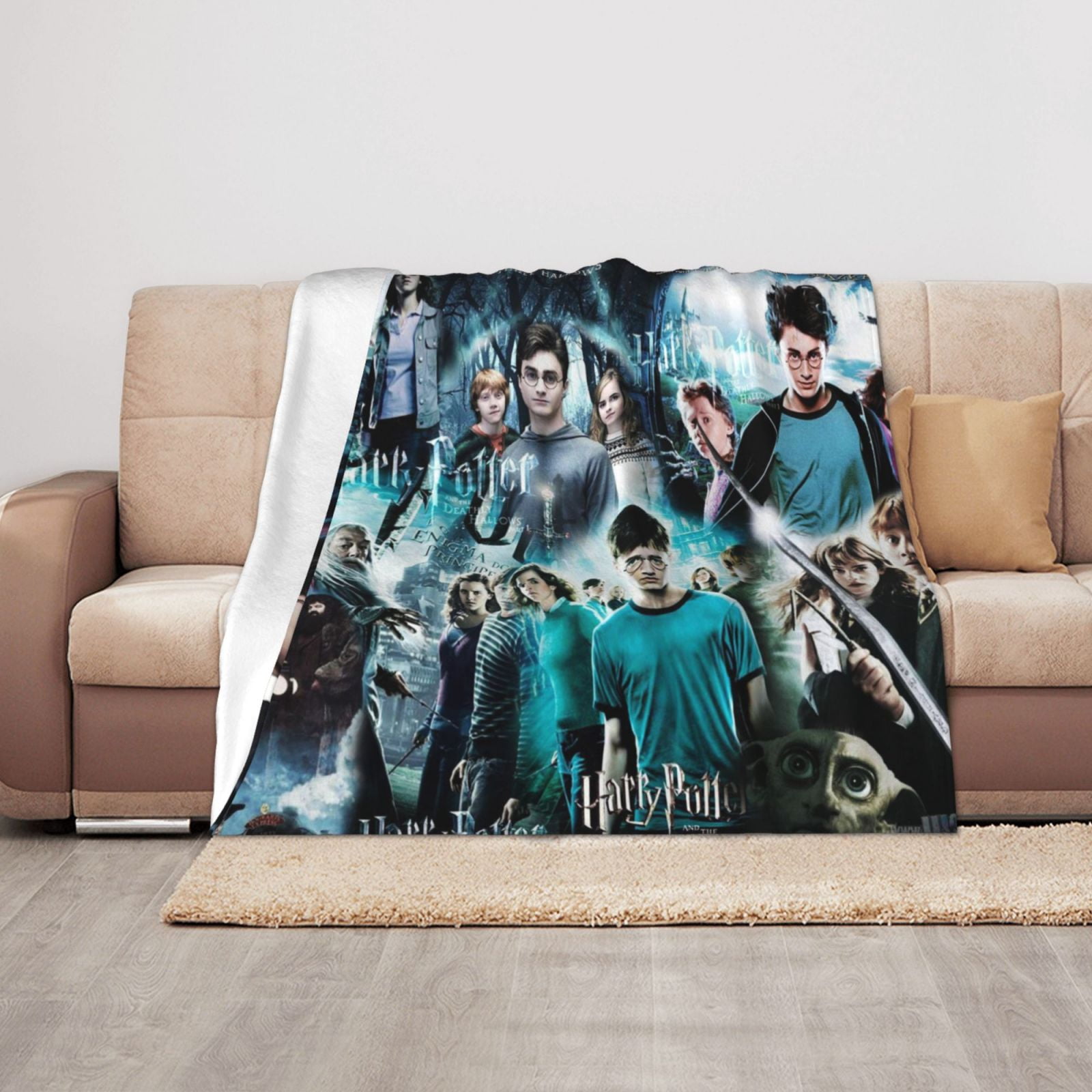 Harry Potter Movie Throw Blanket Soft Cozy Fuzzy Flannel Blanket Decor