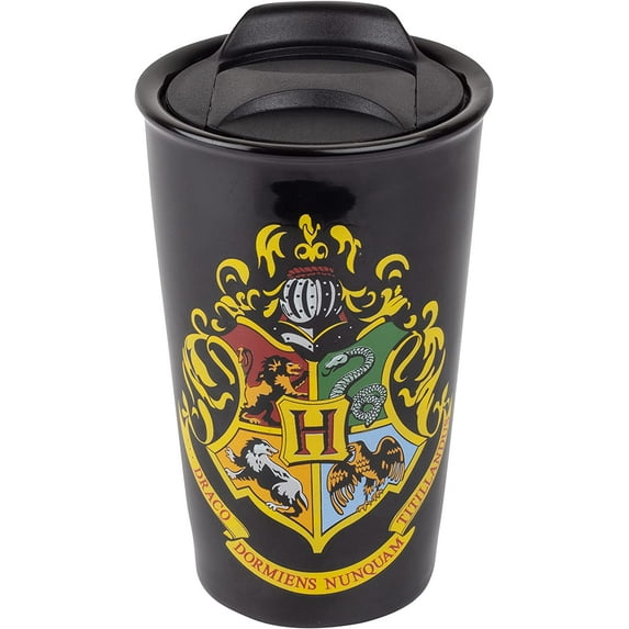 Harry Potter Mug - Harry Potter Travel Mug for Coffee and Tea – Premium Drinkware for Hot and Cold Drinks - A Magical Hogwarts Novelty Item for Slytherin and Gryffindor Potterheads – Ceramic Black