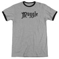 thumbnail image 1 of Harry Potter - Muggle - Heather Ringer Short Sleeve Shirt - X-Large, 1 of 2