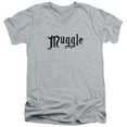 thumbnail image 1 of Harry Potter - Muggle - Slim Fit V Neck Shirt - Large, 1 of 2