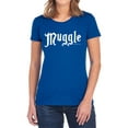 thumbnail image 1 of Harry Potter Muggle Women's T Shirt, Royal, Medium, 1 of 6