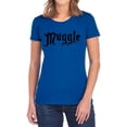 thumbnail image 1 of Harry Potter Muggle Women's T Shirt, Royal, Small, 1 of 6