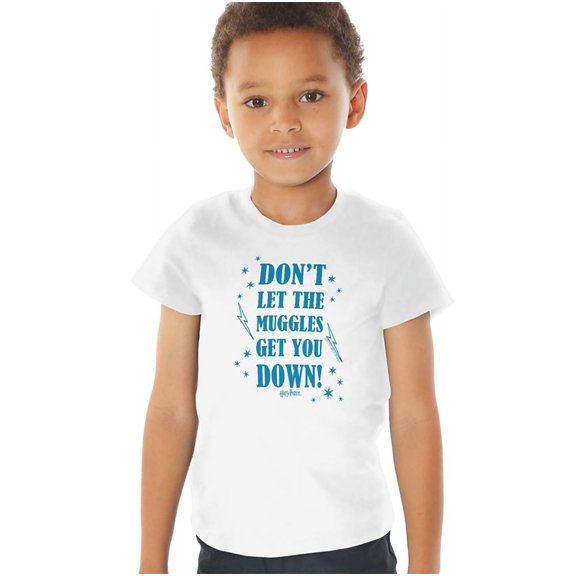 Harry Potter Muggles 2 Kids T Shirt (4) for Youth Toddler Boys and Girls, White