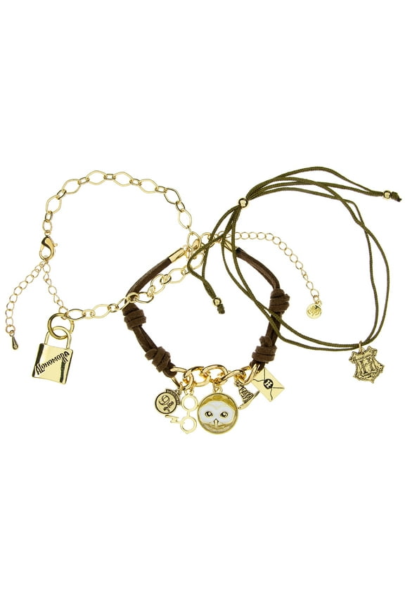Harry Potter Multi Charm 3 Piece Arm Party Bracelet Set