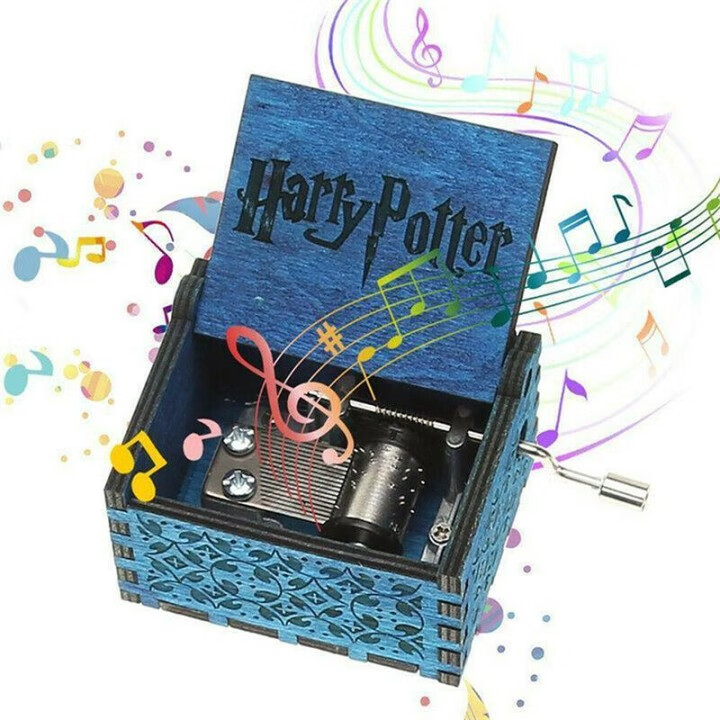 Harry Potter Music Box Magic School Hand Crank Musical Box Toy