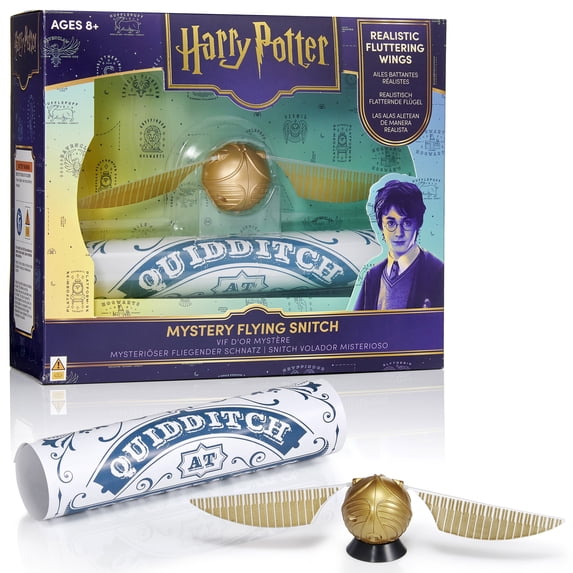 Wizarding World: Mystery Flying Golden Snitch - Illusion Movement & Trick Toy, Hand Thread Suspension, Harry Potter Collectible Quidditch Ball Replica