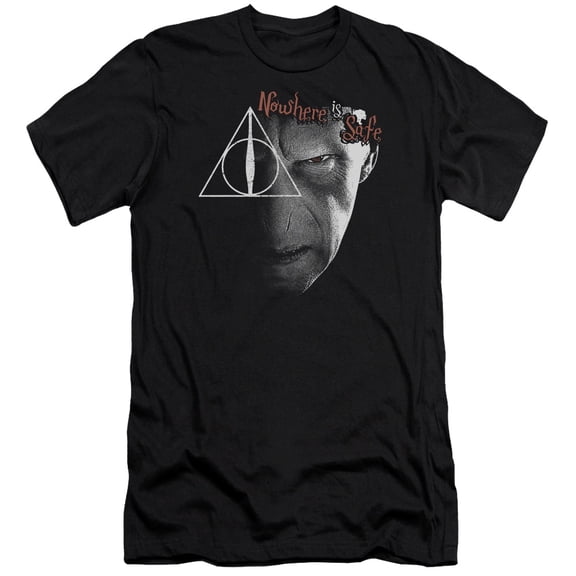 Harry Potter - Nowhere Is Safe - Premium Slim Fit Short Sleeve Shirt - Large