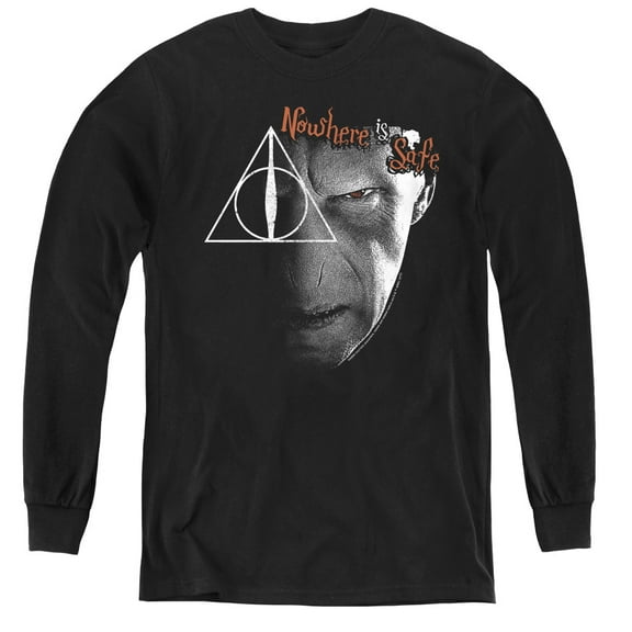 Harry Potter - Nowhere Is Safe - Youth Long Sleeve Shirt - Small