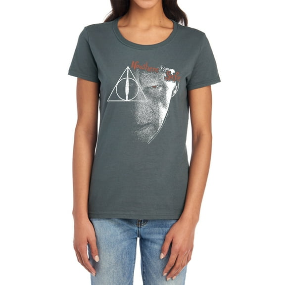 Harry Potter Nowhere is Safe Women's T Shirt, Charcoal, X-Large
