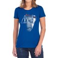 thumbnail image 1 of Harry Potter Nowhere is Safe Women's T Shirt, Royal, Large, 1 of 6