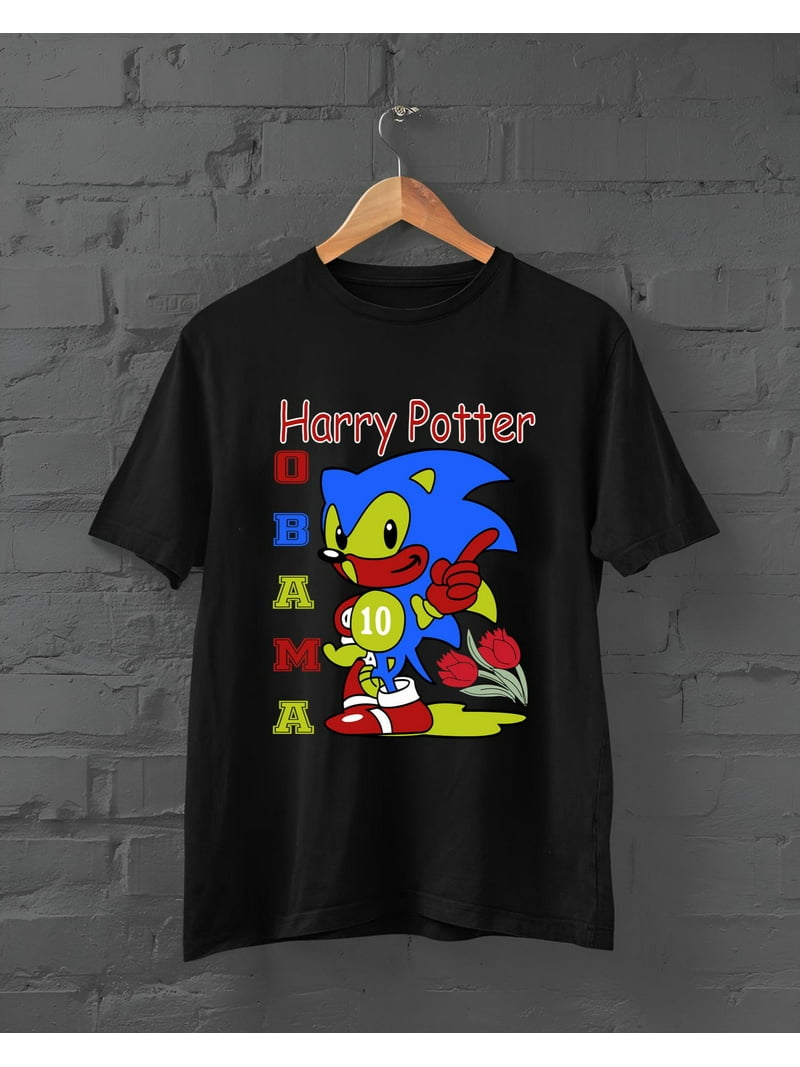Harry Potter Obama Sonic Version Graphic T-shirt