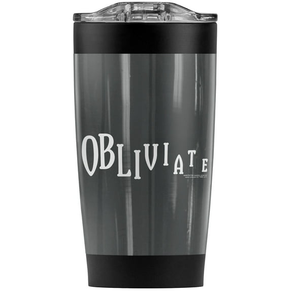 Harry Potter Obliviate Stainless Steel Tumbler 20 oz Coffee Travel Mug/Cup, Vacuum Insulated & Double Wall with Leakproof Sliding Lid | Great for Hot Drinks and Cold Beverages