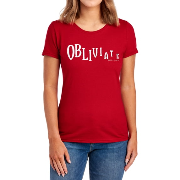 Harry Potter Obliviate Women's T Shirt, Red, Small
