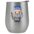 thumbnail image 1 of Harry Potter Official Dumblesore Cute Chibi Character 12 oz Stemless Tumbler, Stainless Steel Travel Cup|Lake Tumbler|Insulated with Leak Resistant Slide-Lock Lid, Stainless Steel, 1 of 1