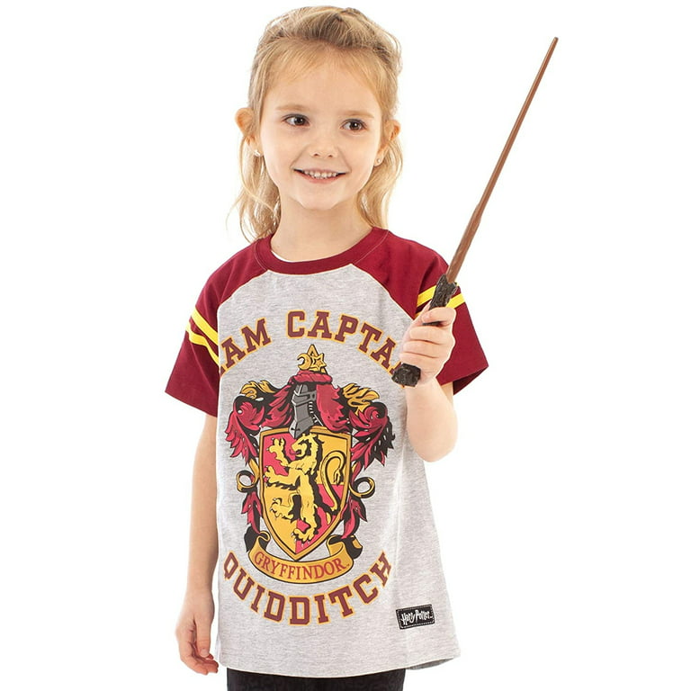 Harry Potter Official Girls Gryffindor Quidditch Team Captain Girl�\'s T- Shirt (11-12 Years)