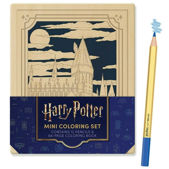 Harry Potter Mini Coloring Set: Contains 64pp Coloring Book and 12 Premium Colored Pencils, (Paperback)